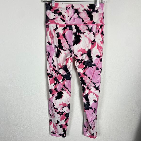 Natori Pink Black Printed Leggings Size S Athleisure Loungewear Knit Pants‎ - Picture 8 of 8